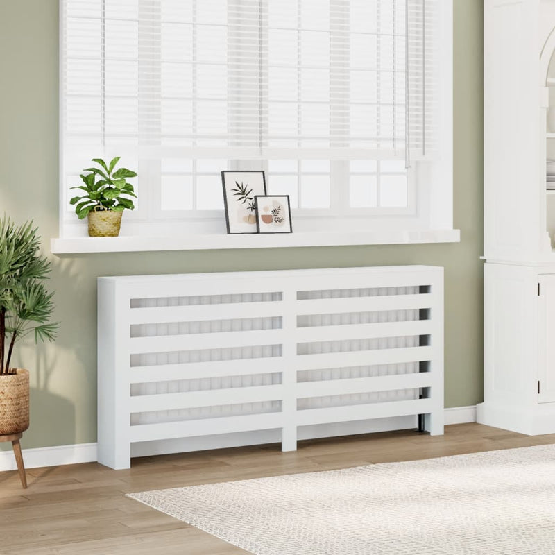 Load image into Gallery viewer, Vidaxl radiatorombouw 175x20x82 cm bewerkt hout wit