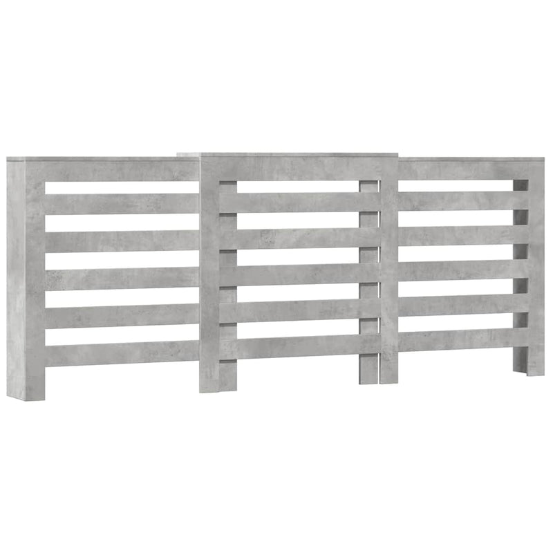 Load image into Gallery viewer, Vidaxl radiatorombouw 205x21,5x83,5 cm bewerkt hout betongrijs