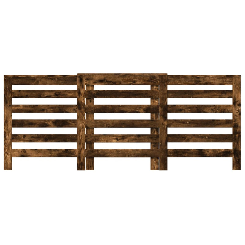 Load image into Gallery viewer, Vidaxl radiatorombouw 205x21,5x83,5 cm bewerkt hout gerookt eikenkleur