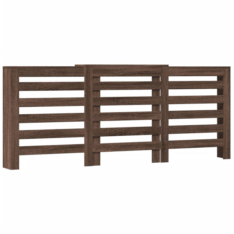 Load image into Gallery viewer, Vidaxl radiatorombouw 205x21,5x83,5 cm bewerkt hout bruin eikenkleurig