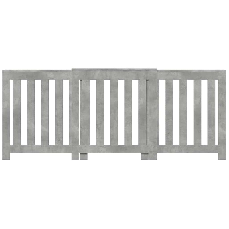 Load image into Gallery viewer, Vidaxl radiatorombouw 205x21,5x83,5 cm bewerkt hout betongrijs