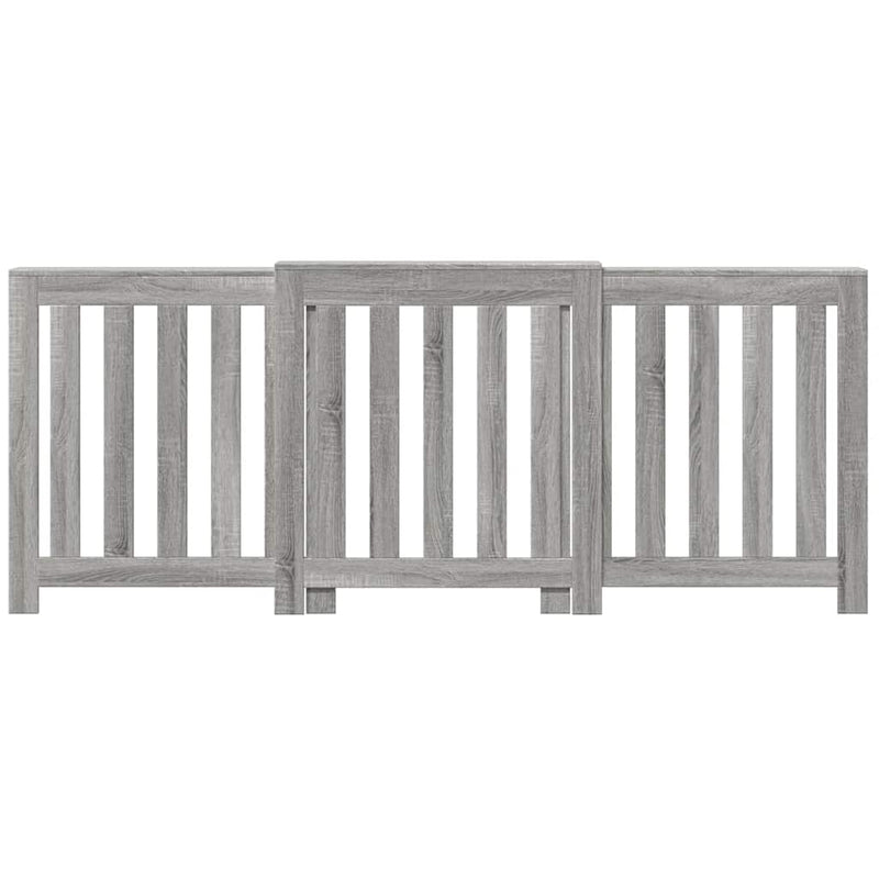 Load image into Gallery viewer, Vidaxl radiatorombouw 205x21,5x83,5 cm bewerkt hout grijs sonoma eiken