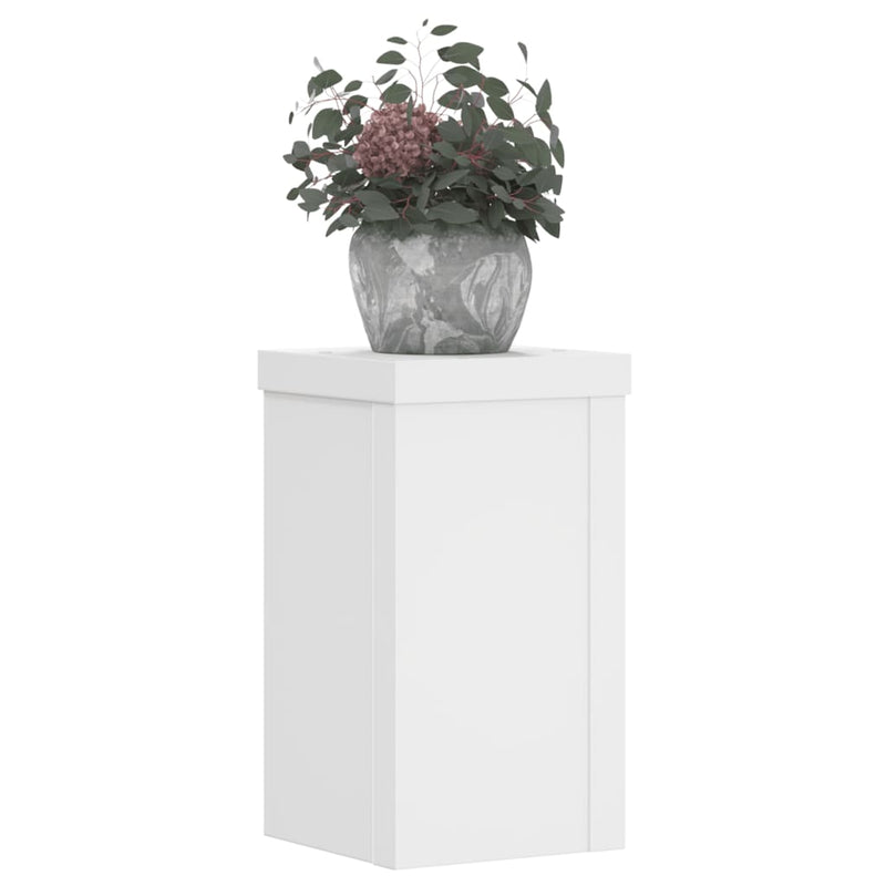 Load image into Gallery viewer, Vidaxl plantenstandaards 2 st 10x10x18 cm bewerkt hout wit