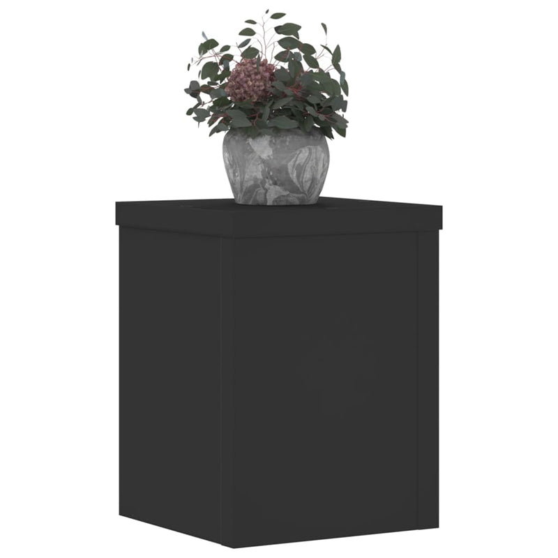 Load image into Gallery viewer, Vidaxl plantenstandaards 2 st 15x15x20 cm bewerkt hout zwart