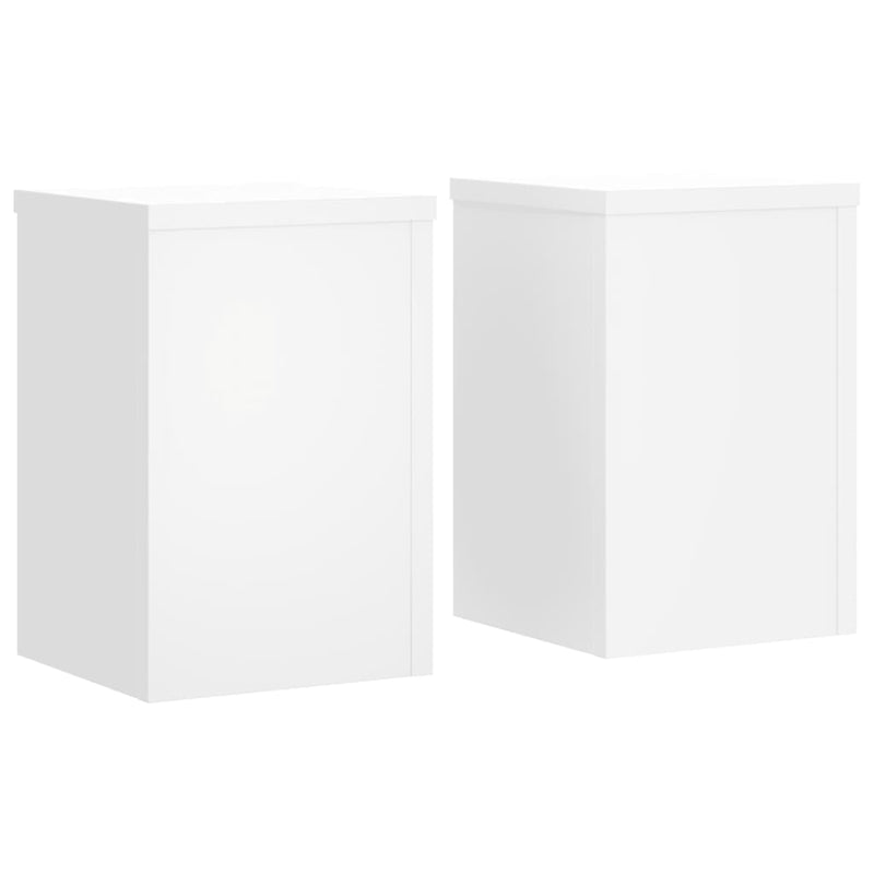 Load image into Gallery viewer, Vidaxl plantenstandaards 2 st 20x20x30 cm bewerkt hout wit