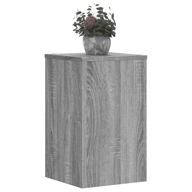 Load image into Gallery viewer, Vidaxl plantenstandaards 2 st 30x30x50 cm bewerkt hout grijs sonoma