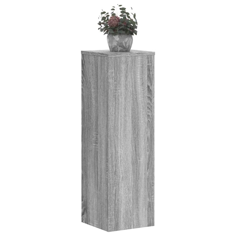 Load image into Gallery viewer, Vidaxl plantenstandaards 2 st 25x25x80 cm bewerkt hout grijs sonoma