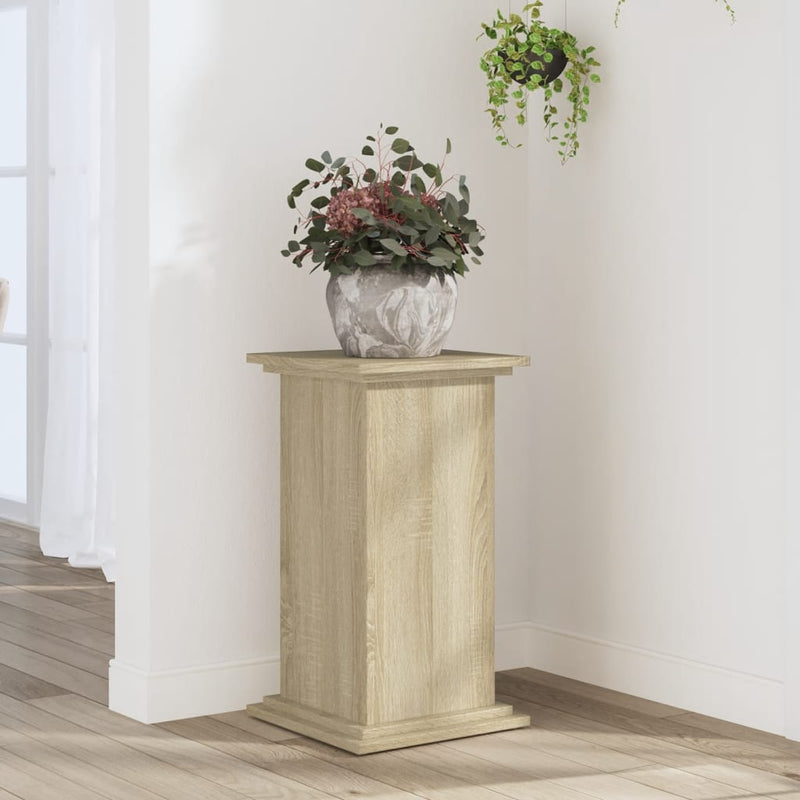 Load image into Gallery viewer, Vidaxl plantenstandaard 33x33x60 cm bewerkt hout sonoma eikenkleurig