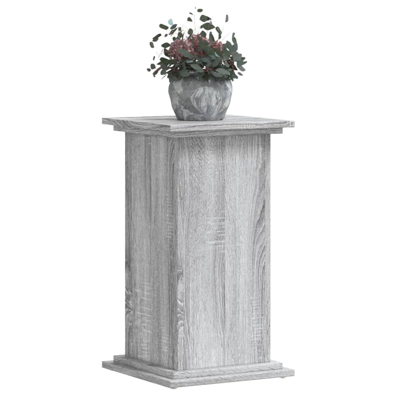 Load image into Gallery viewer, Vidaxl plantenstandaard 33x33x60 cm bewerkt hout grijs sonoma eiken