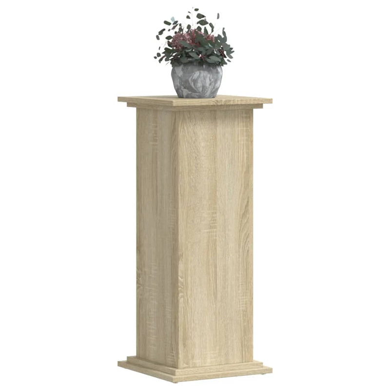 Load image into Gallery viewer, Vidaxl plantenstandaard 33x33x80 cm bewerkt hout sonoma eikenkleurig