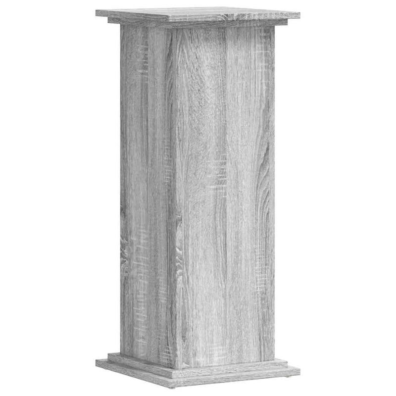 Load image into Gallery viewer, Vidaxl plantenstandaard 33x33x80 cm bewerkt hout grijs sonoma eiken