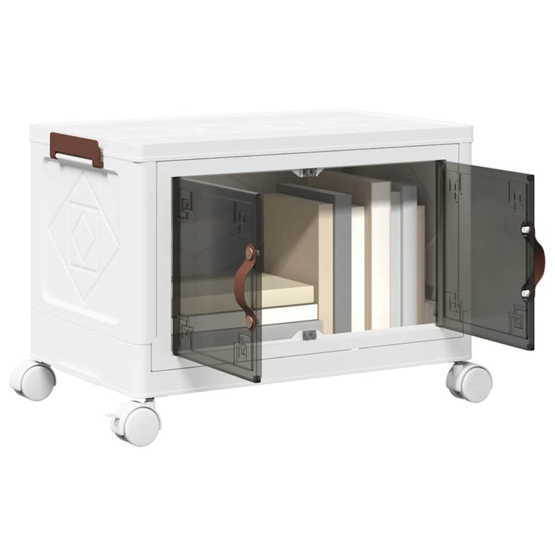 Load image into Gallery viewer, Vidaxl opbergbox stapelbaar met wielen 28 l 48,5x29,5x33 cm
