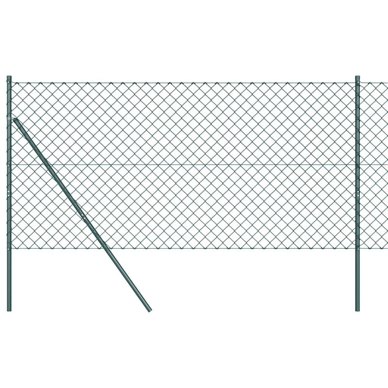 Afbeelding laden in galerijviewer, Vidaxl afrasteringspaal groen 10 x 1,4 m (60 x 60 mm gaas)