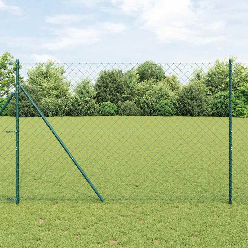 Afbeelding laden in galerijviewer, Vidaxl afrasteringspaal groen 10 x 1,6 m (60 x 60 mm gaas)