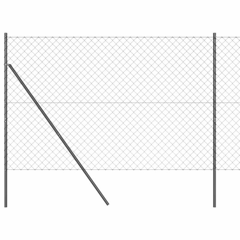 Afbeelding laden in galerijviewer, Vidaxl afrasteringspaal grijs 10 x 1,6 m (60 x 60 mm gaas)