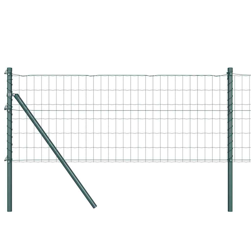 ギャラリービューアに画像をロードする, Vidaxl hek met paal groen 0,4 x 25 m staal en pvc