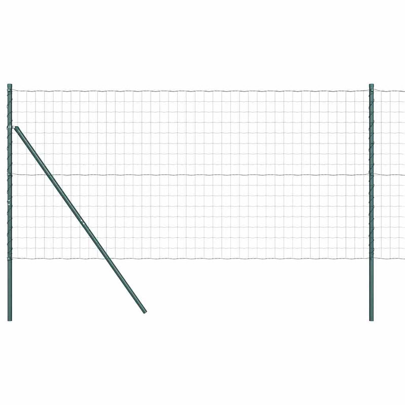 Load image into Gallery viewer, Vidaxl hek met paal groen 1 x 10 m staal