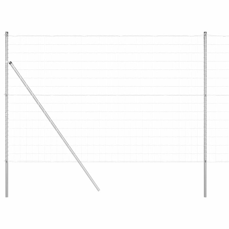 Load image into Gallery viewer, Vidaxl hek met paal zilver 1,6 x 10 m staal en pvc