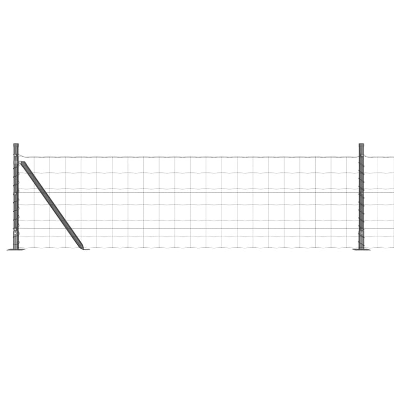 Load image into Gallery viewer, Vidaxl hek met paal grijs 0,4 x 10 m staal en pvc