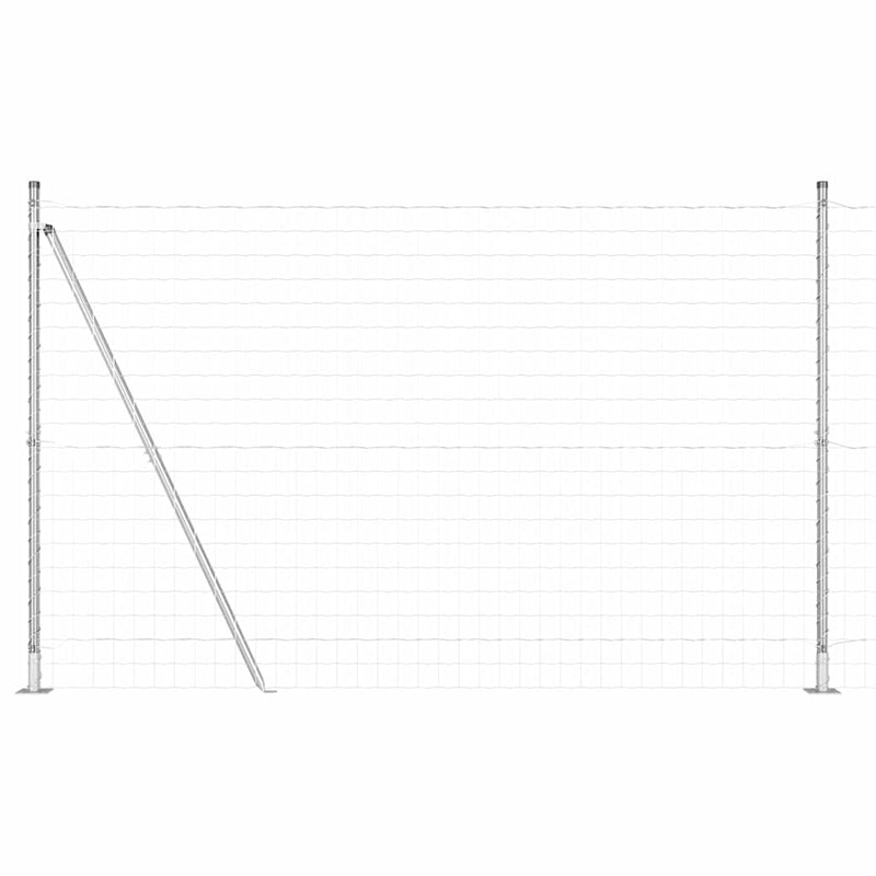 Load image into Gallery viewer, Vidaxl hek met paal zilver 1,4 x 10 m staal