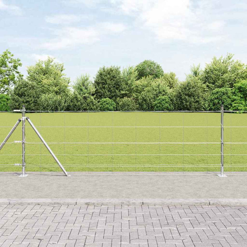 Load image into Gallery viewer, Vidaxl afrasteringspaal gegalvaniseerd 25 x 0,8 m staal