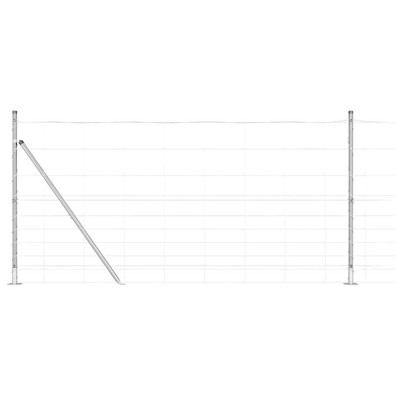 Load image into Gallery viewer, Vidaxl afrasteringspaal gegalvaniseerd 25 x 1,2 m staal