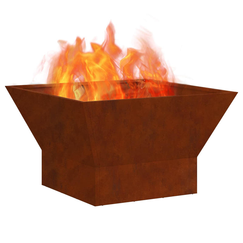 Load image into Gallery viewer, Vidaxl vuurkorf bruin 60 x 60 x 35 cm cortenstaal