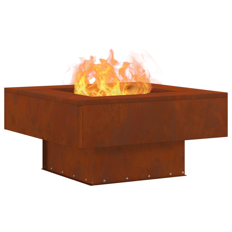 Load image into Gallery viewer, Vidaxl vuurkorf bruin 60 x 60 x 30 cm cortenstaal
