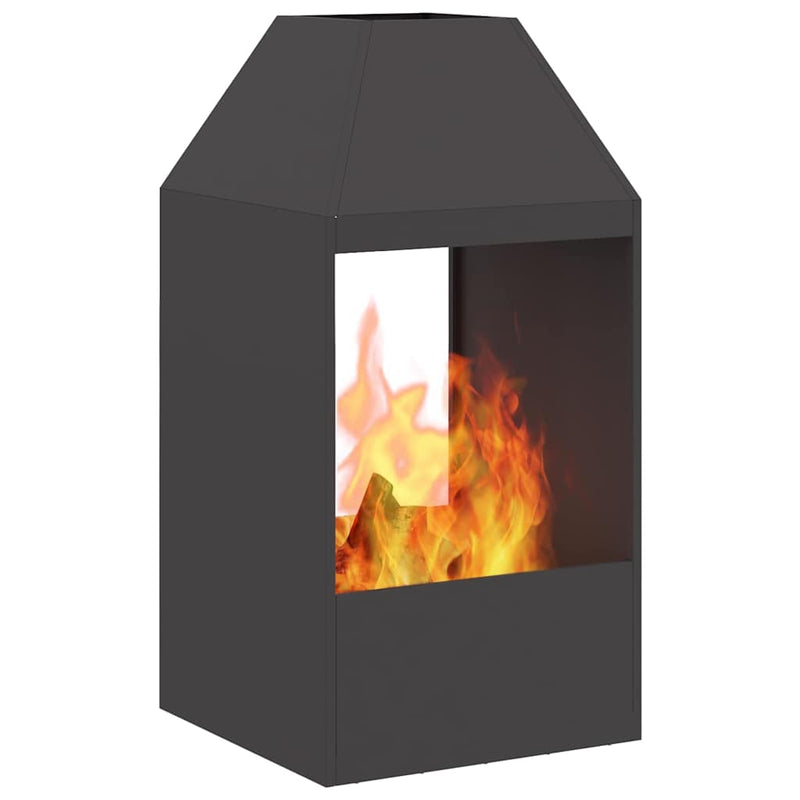 Load image into Gallery viewer, Vidaxl vuurkorf zwart 50 x 50 x 100 cm staal