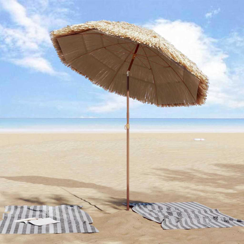 Load image into Gallery viewer, Vidaxl tuinparasol naturel 160 x 160 x 196 cm