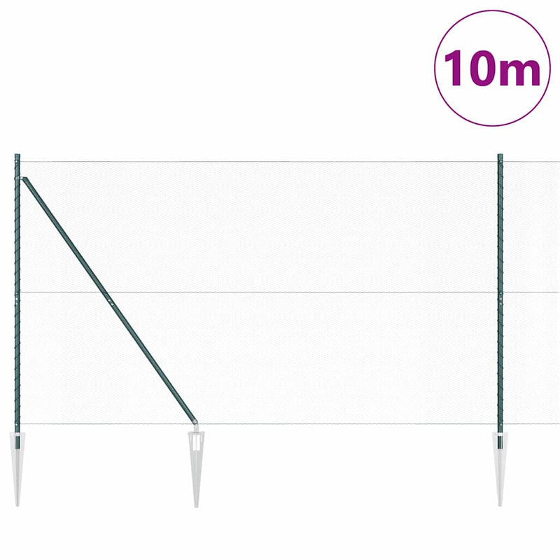 Load image into Gallery viewer, Vidaxl afrasteringspaal groen 10 x 1,6 m (13 mm gaas) staal en pvc