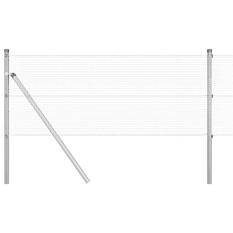 Load image into Gallery viewer, Vidaxl afrasteringspaal zilver 10 x 0,5 m (16 x 16 mm gaas) staal
