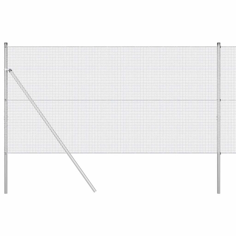 Load image into Gallery viewer, Vidaxl afrasteringspaal zilver 25 x 1,2 m (16 x 16 mm gaas) staal