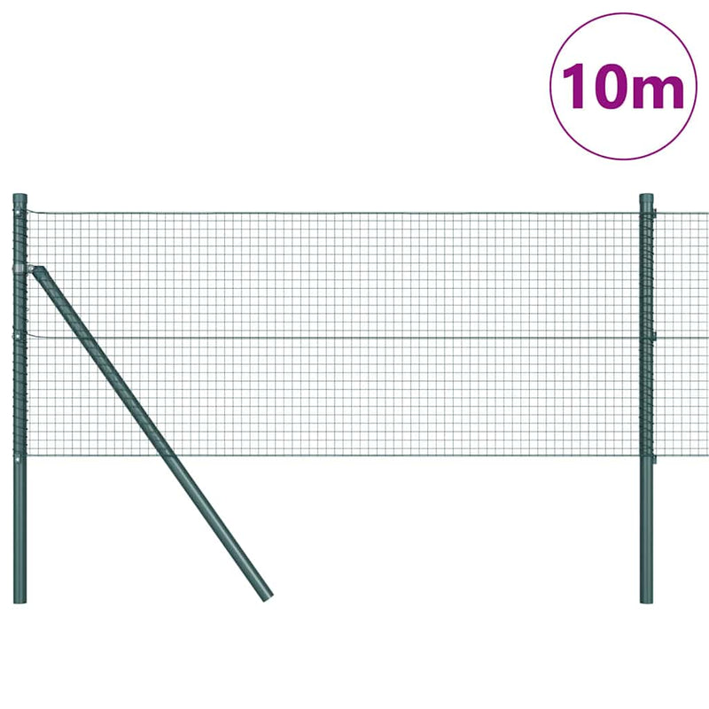 ギャラリービューアに画像をロードする, Vidaxl afrasteringspaal groen 10 x 0,5 m (19 x 19 mm gaas) staal