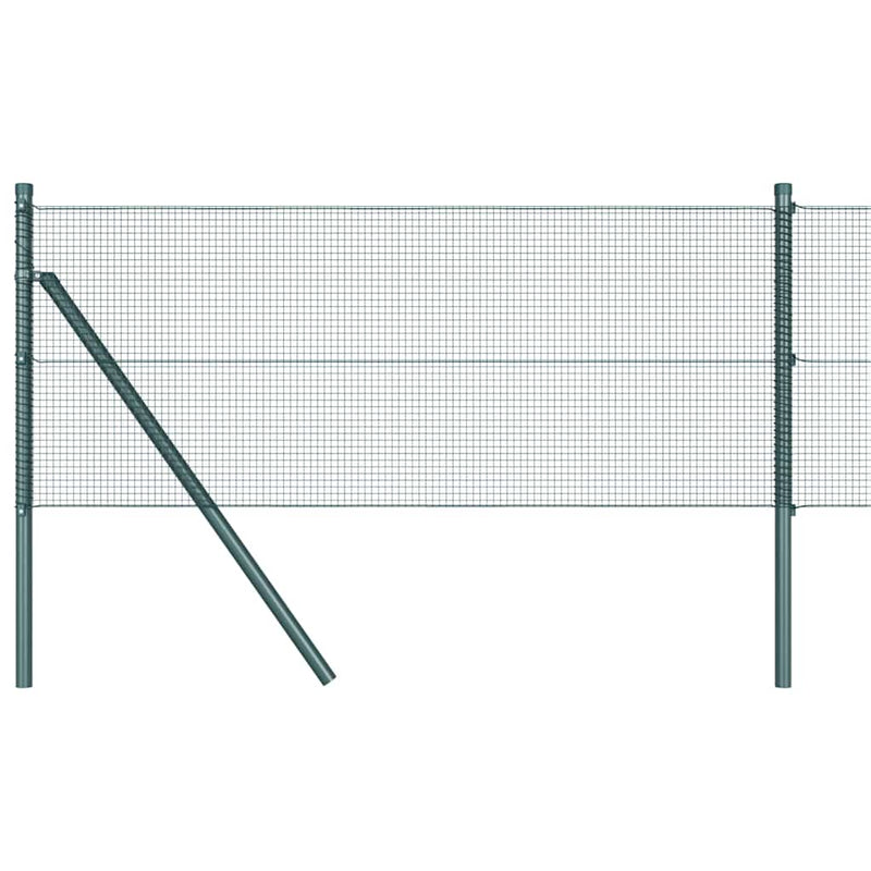 Load image into Gallery viewer, Vidaxl afrasteringspaal groen 10 x 0,6 m (12 x 12 mm gaas)