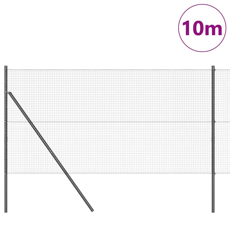 Load image into Gallery viewer, Vidaxl afrasteringspaal grijs 10 x 1,4 m (19 x 19 mm gaas)