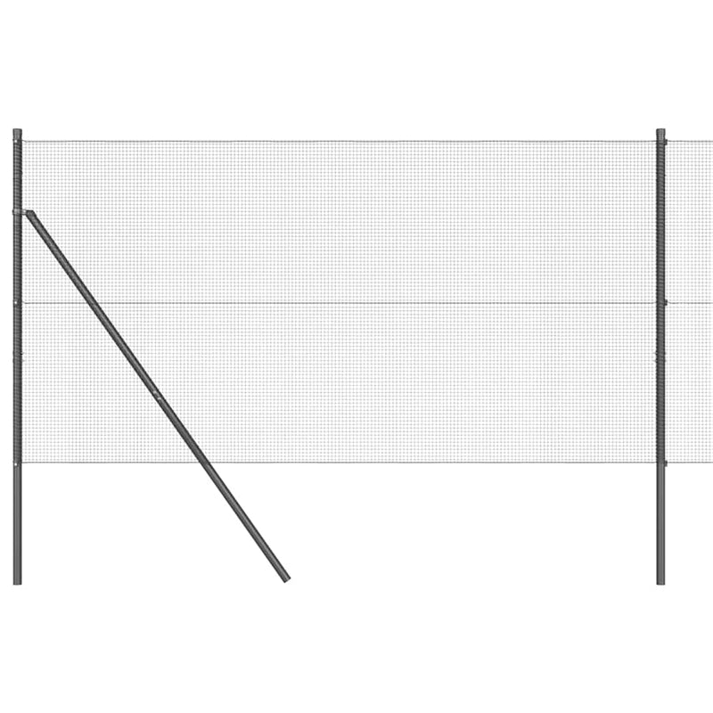 Afbeelding laden in galerijviewer, Vidaxl afrasteringspaal grijs 25 x 1 m (12 x 12 mm gaas) staal