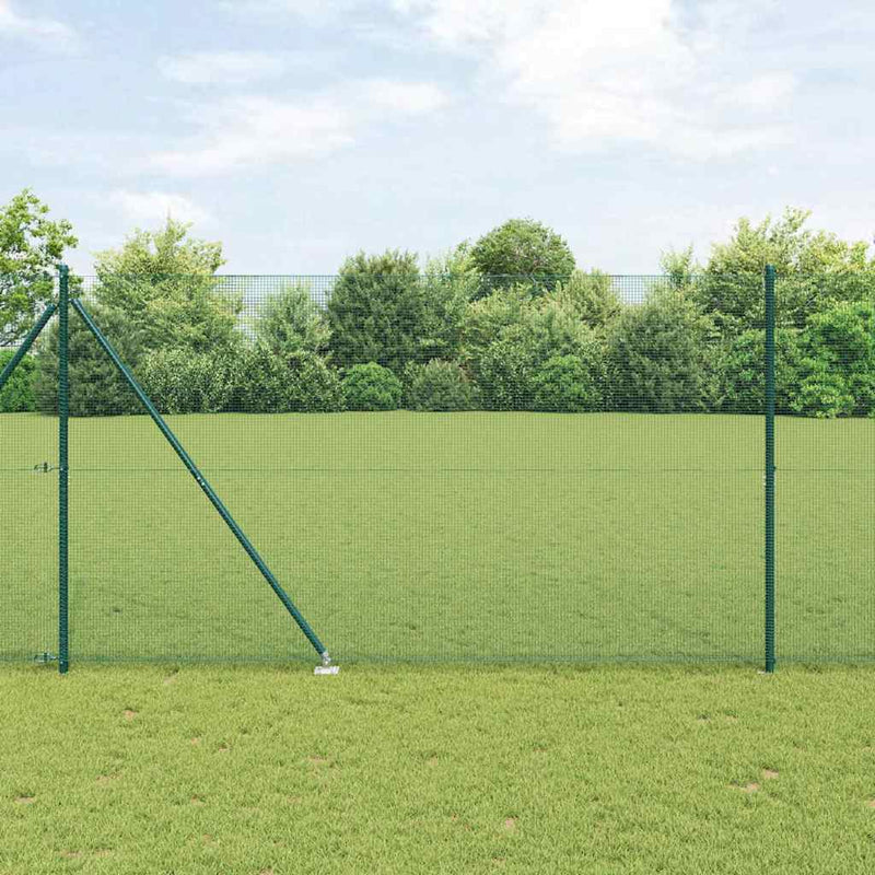 Load image into Gallery viewer, Vidaxl afrasteringspaal groen 10 x 1,6 m (12 x 12 mm gaas)
