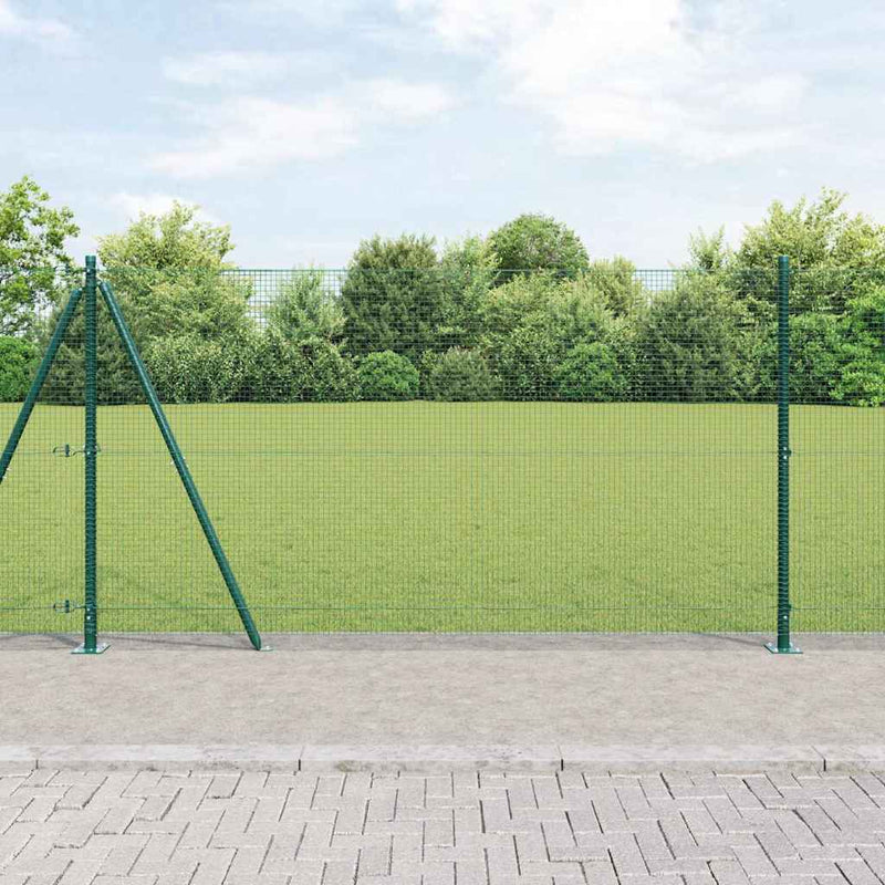Load image into Gallery viewer, Vidaxl afrasteringspaal groen 10 x 1,2 m (16 x 16 mm gaas)