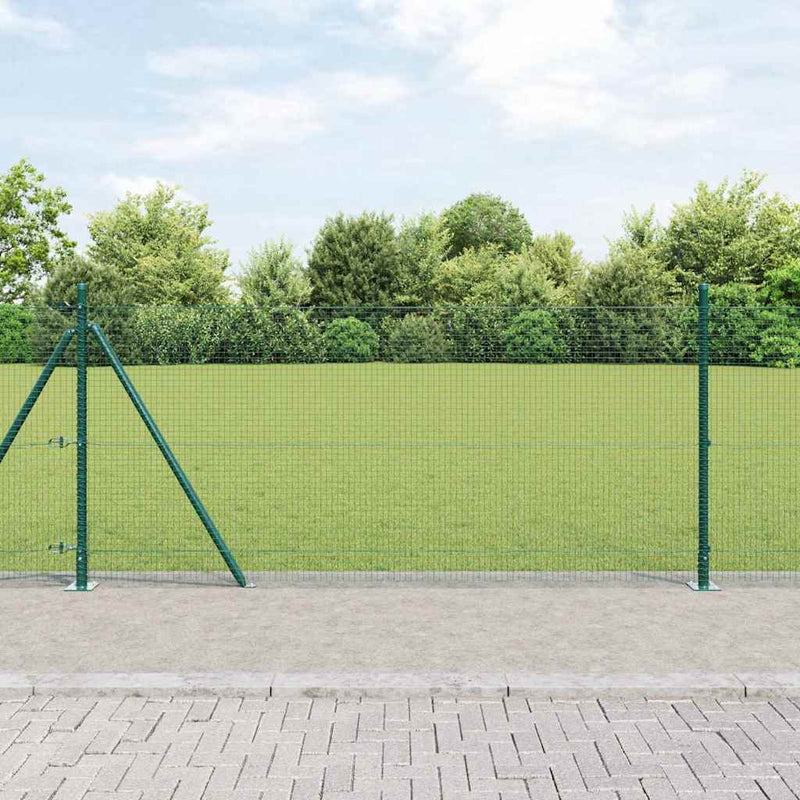 Load image into Gallery viewer, Vidaxl afrasteringspaal groen 25 x 1 m (19 x 19 mm gaas) staal