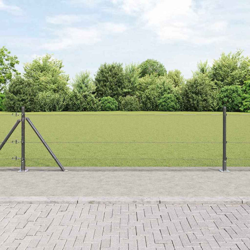 Load image into Gallery viewer, Vidaxl afrasteringspaal grijs 10 x 0,6 m (12 x 12 mm gaas)