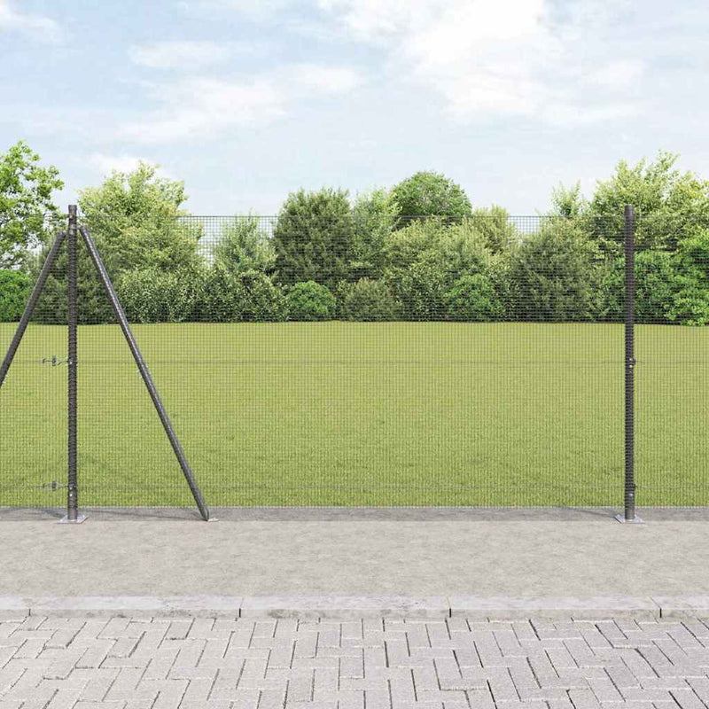 Afbeelding laden in galerijviewer, Vidaxl afrasteringspaal grijs 10 x 1,2 m (12 x 12 mm gaas)