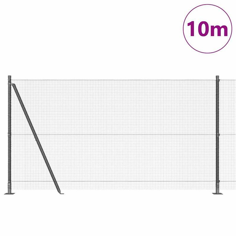 Load image into Gallery viewer, Vidaxl afrasteringspaal grijs 10 x 1,2 m (16 x 16 mm gaas)