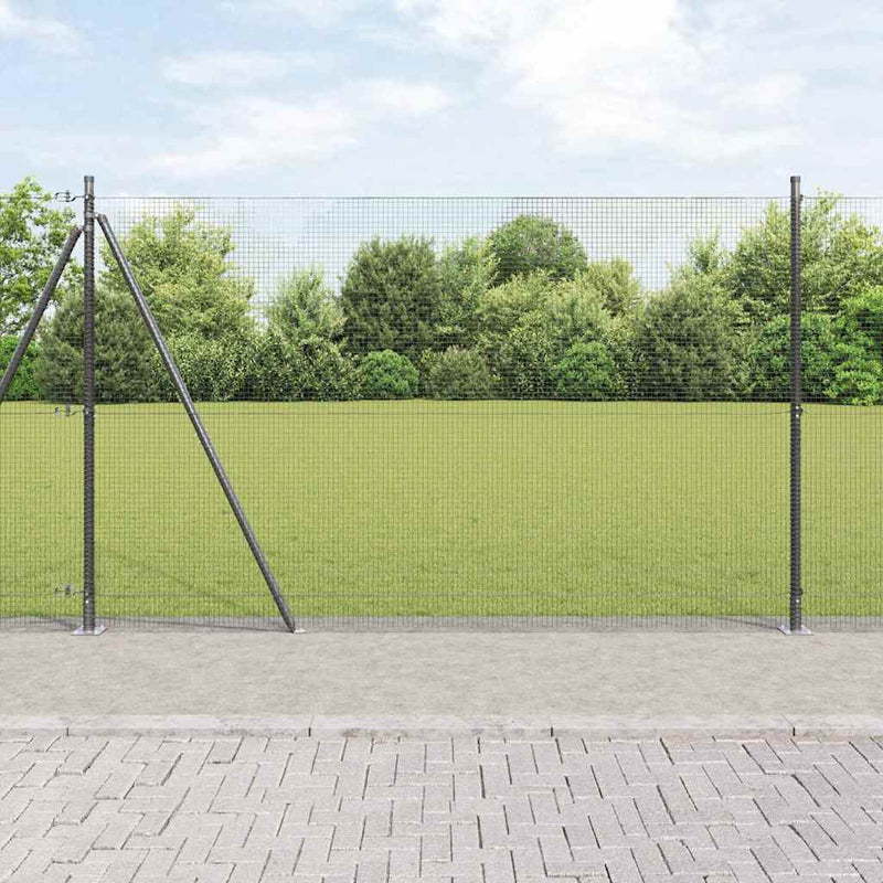 Load image into Gallery viewer, Vidaxl afrasteringspaal grijs 10 x 1,5 m (16 x 16 mm gaas)