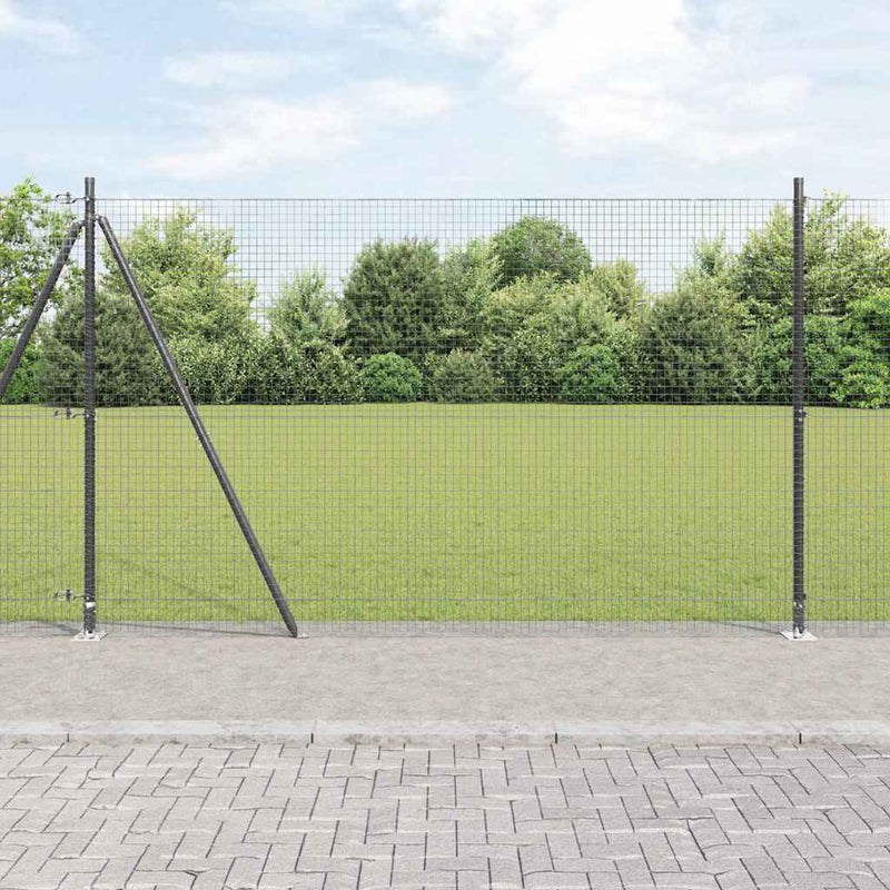 Afbeelding laden in galerijviewer, Vidaxl afrasteringspaal grijs 10 x 1,6 m (25 x 25 mm gaas)