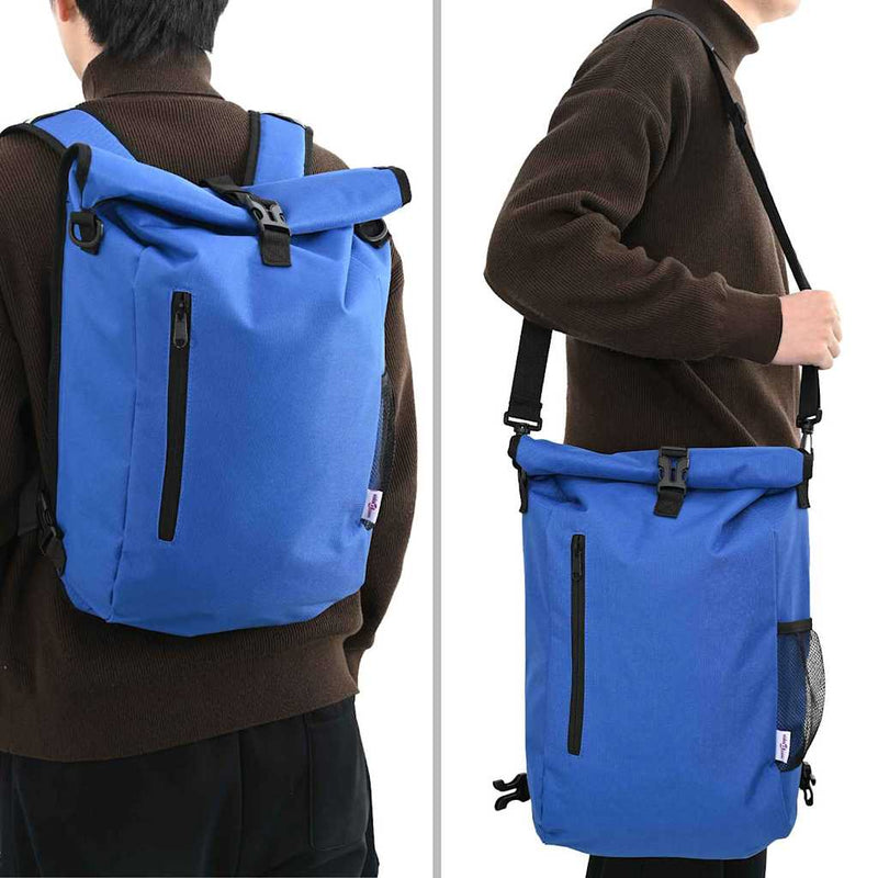 Load image into Gallery viewer, Vidaxl fietstas blauw 31 x 13 x 58 cm polyester