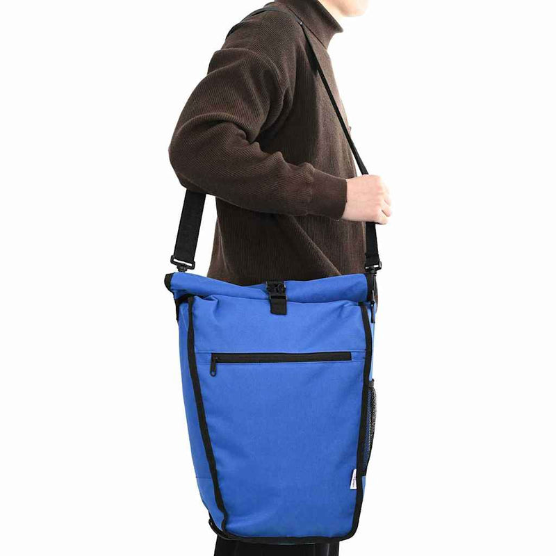 Load image into Gallery viewer, Vidaxl fietstas blauw 34 x 16 x 59 cm polyester
