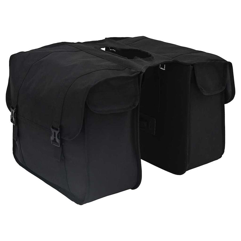 Afbeelding laden in galerijviewer, Vidaxl fietstas zwart 40 x 18.5 x 35 cm polyester
