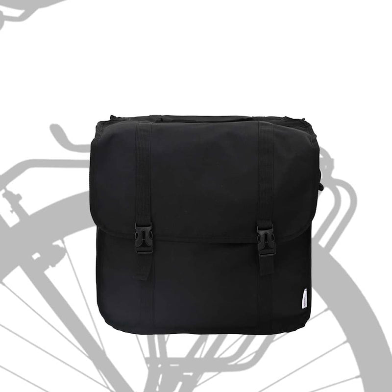 Afbeelding laden in galerijviewer, Vidaxl fietstas zwart 40 x 18.5 x 35 cm polyester