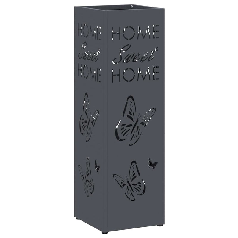 Load image into Gallery viewer, Vidaxl paraplu standaard antraciet 15,5 x 15,5 x 49 cm metaal